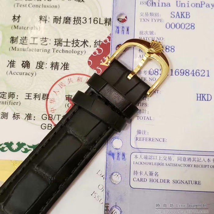 ROLEX勞力士 2019新款 切利尼雕花新款 18k電鍍黃金耐磨表殼 高端男士腕表  wssb4038